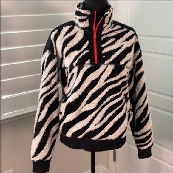 Rag & Bone zebra print half zip pullover s… - Picture 3 of 5